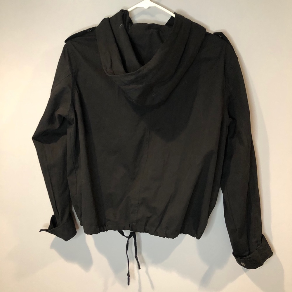 BRANDI MELVILLE Hailey Zip Hood Jacket Black OS - Picture 8 of 16